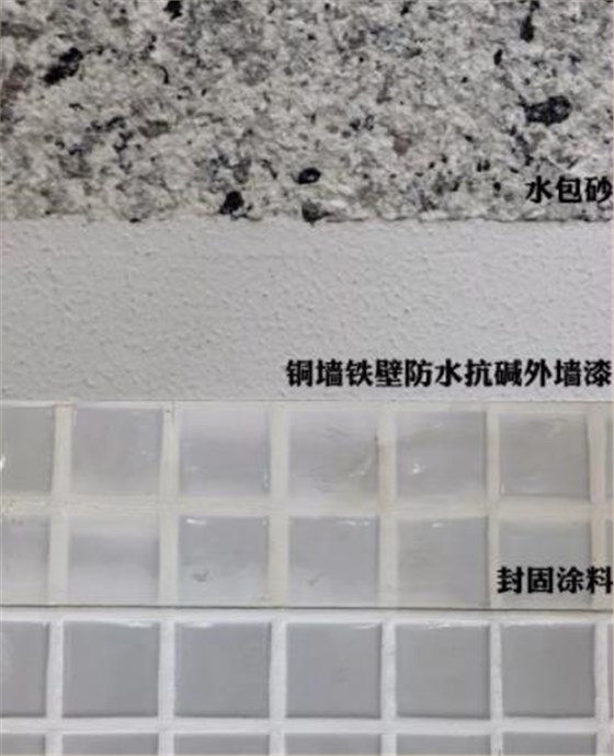 廣東華算工業(yè)地產(chǎn)中山廠房 馬賽克外墻涂料翻新水包砂效果